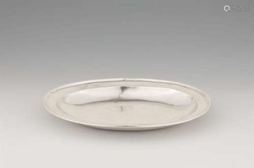 A rare Bonn silver platter