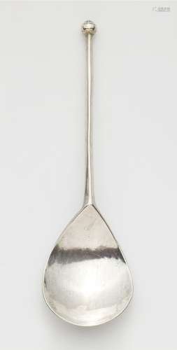An important Medieval silver spoon