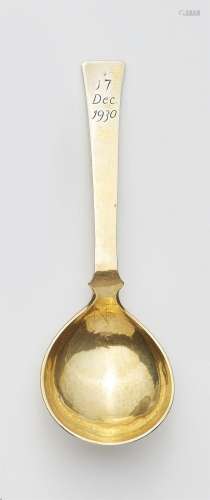 A Bergen silver gilt spoon