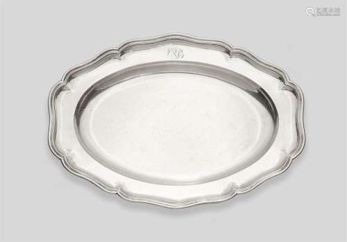 A Swiss silver plate