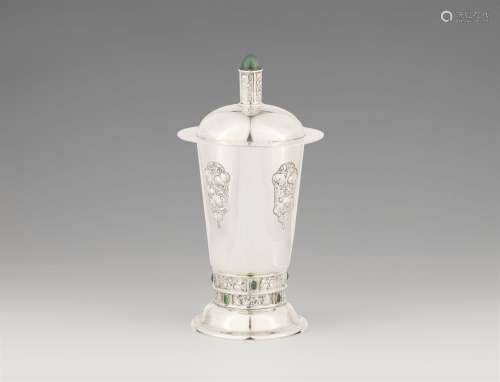 An Augsburg Jugendstil silver chalice