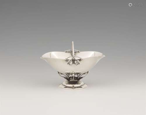 A Georg Jensen silver sugar bowl, no. 235