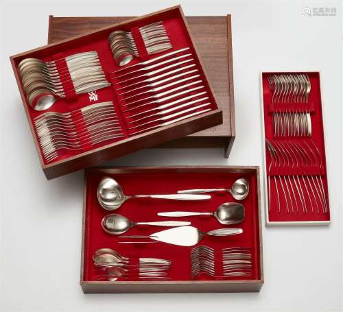 A WMF mid-century silver cutlery set
