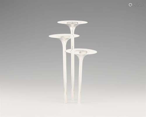 A mid-century silver candelabra "Concerto di Trombe&quo...