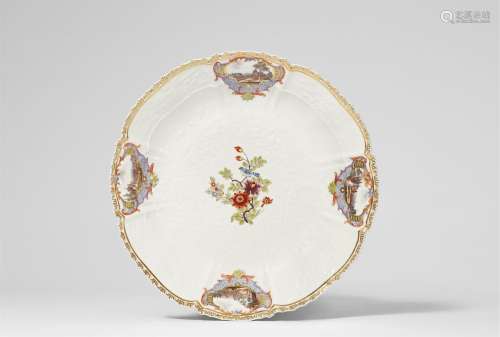 A Meissen porcelain platter from a dinner service for Tsarin...
