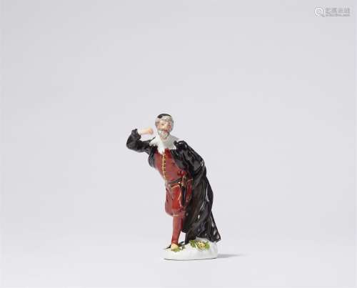 A Meissen porcelain figure of Pantalone from a series of Com...