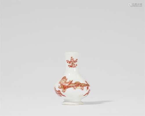 A Meissen porcelain miniature vase with "Red Dragon&quo...