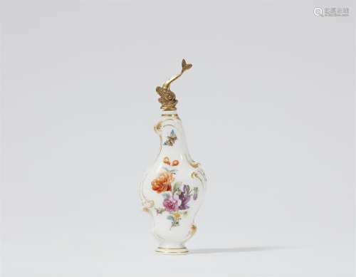 A Berlin KPM porcelain bottle with floral decor