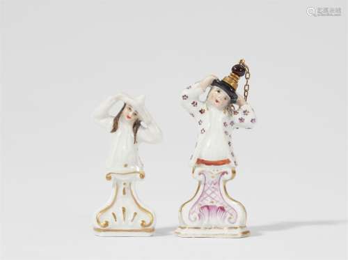Two miniature porcelain figures