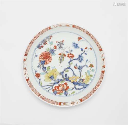 A Meissen porcelain dish with branch motifs