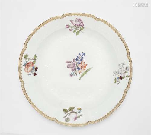 A Meissen porcelain platter from a dinner service with "...
