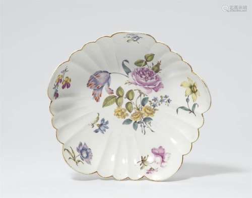 A Meissen porcelain dish with floral decor
