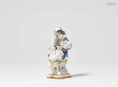A Meissen porcelain figure as an allegory of winter