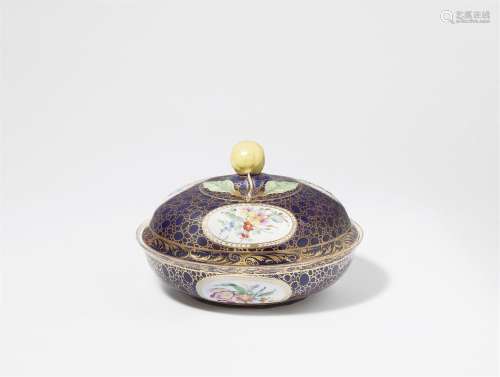 A Meissen porcelain tureen with caillouté gilding after a Sè...