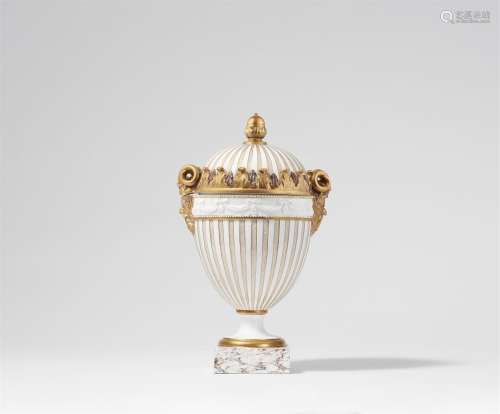 A Neoclassical Meissen porcelain potpourri vase