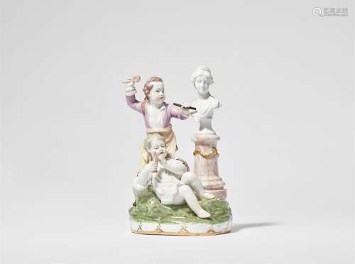 A Royal Vienna porcelain allegory of sculpture