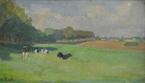 Rode, Heinrich (1906-1983) "Kühe auf