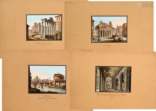 4 Diverse "Rom Ansichten: Tempel der