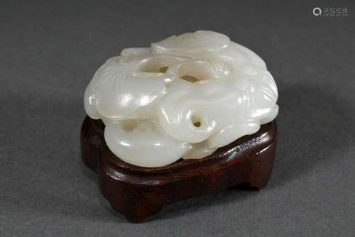 Helles Henan Jade Toggle "Stilisierte Fledermäuse und L...