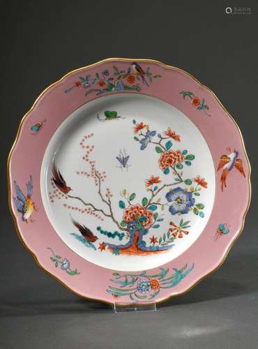 Meissen Teller mit polychromem Kakiemon Dekor "Fels- un...