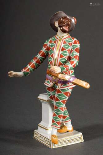 Meissen Figur "Arlecchino mit Maske" aus der Serie...