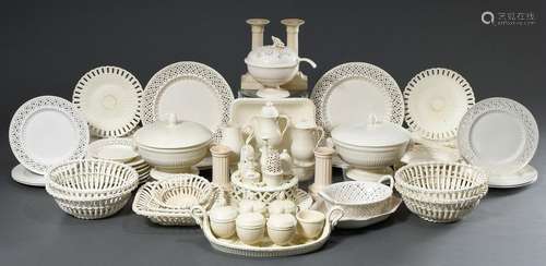 68 Teile Teile Creamware verschiedener Hersteller u.a. Wedgw...