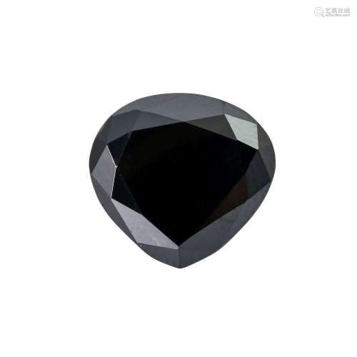 Schwarzer Diamant von 6,9 ct,