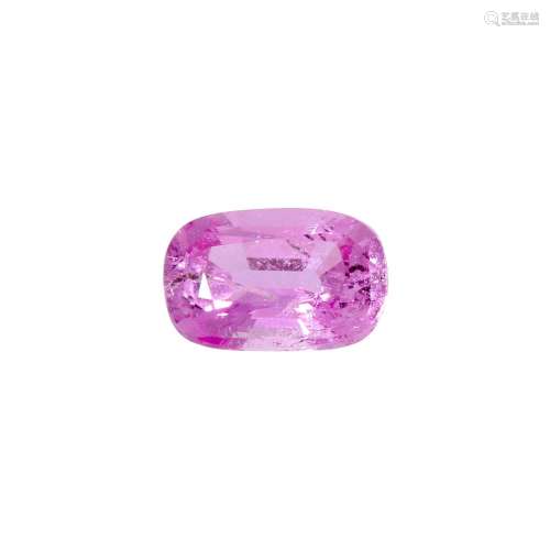 Loser pinkfarbener Saphir 0,82 ct,