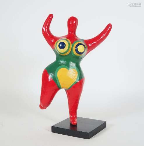 FIGUR, sog. NANA, in der Art von Nikki de St. Phalle,