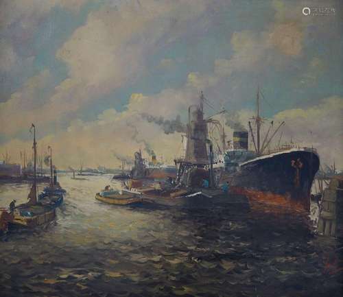 MARINEMALER/IN, 1920er/30er Jahre, Öl/ Lw.,