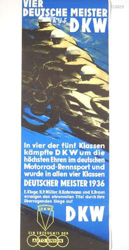 MUNDORFF, Victor, Entwerfer für DKW-Plakat,