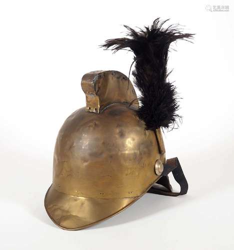 FEUERWEHRHELM, wohl Baden, um 1900,