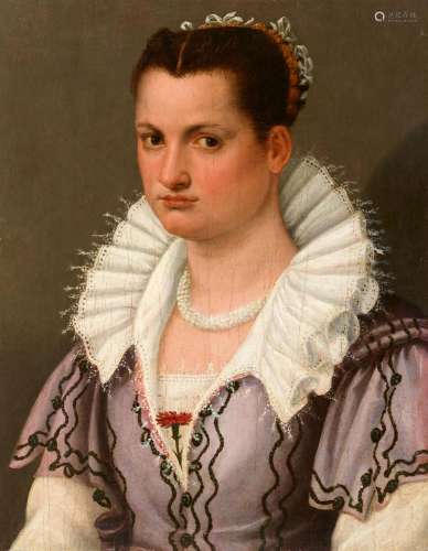 Florentine School late 16th century, A portrait of a lady, b...