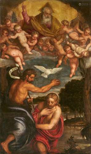 Venetian School 16th century, The Baptism of Christ