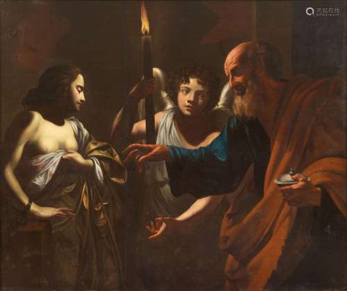 Simon Vouet Studio, St Peter appears to St Agatha in prison