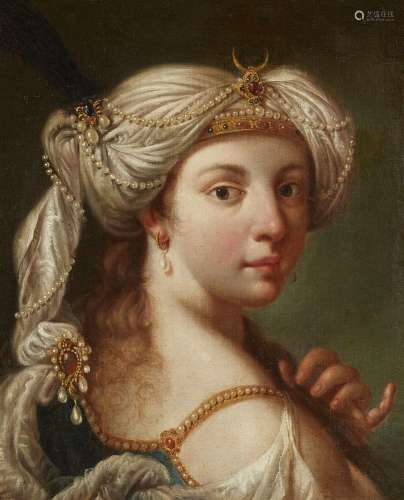 Venetian School 17th/18th century, Portrait of a Lady in Tur...