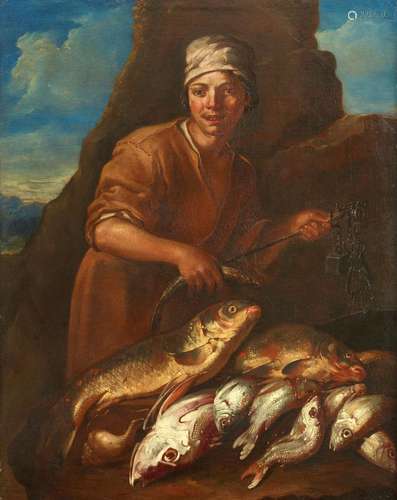 Giacomo Francesco Cipper, called Il Todeschini, A Fisherman ...