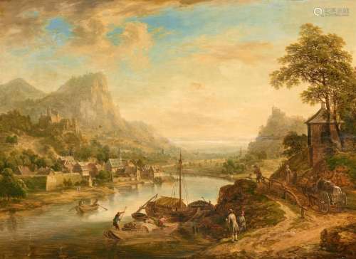 Christian Georg Schütz the Younger, Rhine River Landscape
