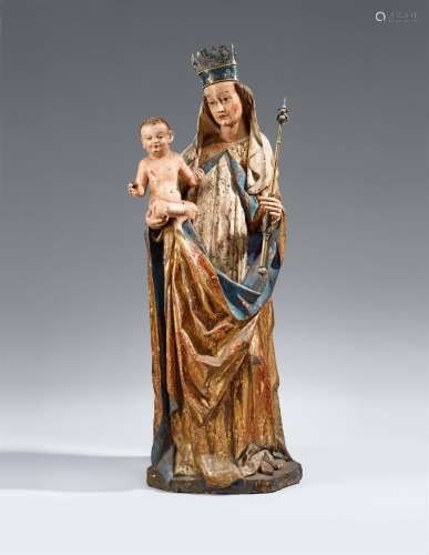 An Austrian carved wood figure of the Virgin and Child, 2nd ...