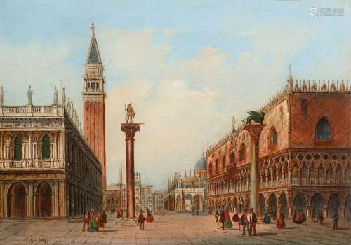 Carlo Grubacs, View of the Piazzetta San Marco