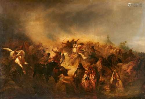 Coomans Joseph, Roman Attack on the Usipetes and Tencteri