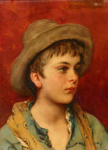 Eugen von Blaas, Boy with a Hat