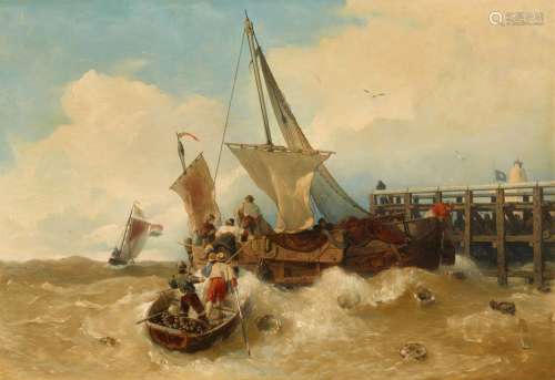 Andreas Achenbach, Fisher Boats in Rough Seas