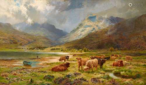 Louis Bosworth Hurt, Herd of Cattle in the Highlands
