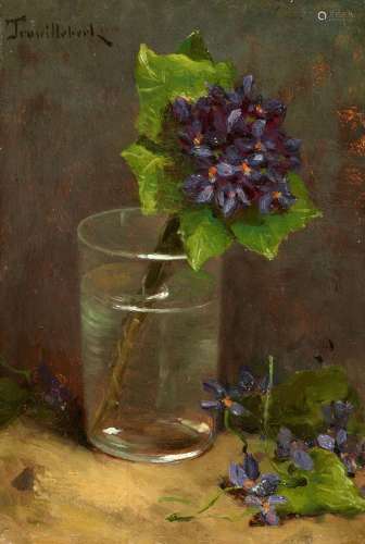 Paul Désiré Trouillebert, Violets in a Glass