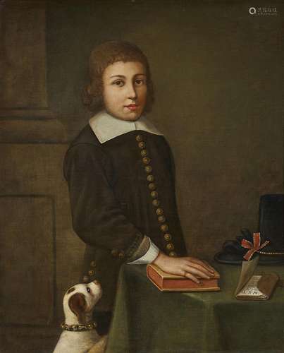 School of Cremona 17th century  (?), Portrait of a Boy with ...