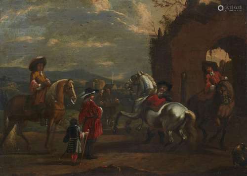 Carel van Falens, attributed to, Two Riding Scenes