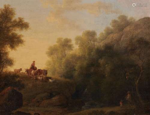 Philipp Jakob Loutherbourg, Shepherds in a Wooded Landscape