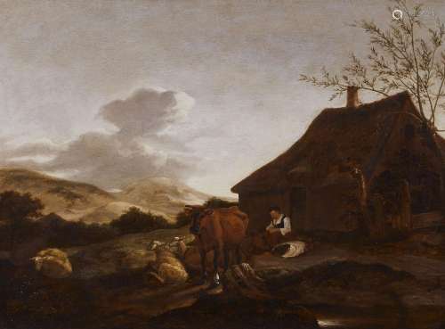 Hendrik Mommers, Shepherdess with Cattle