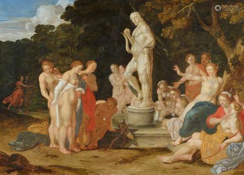 Jan Symonsz Pynas, attributed to, Diana and Callisto in fron...